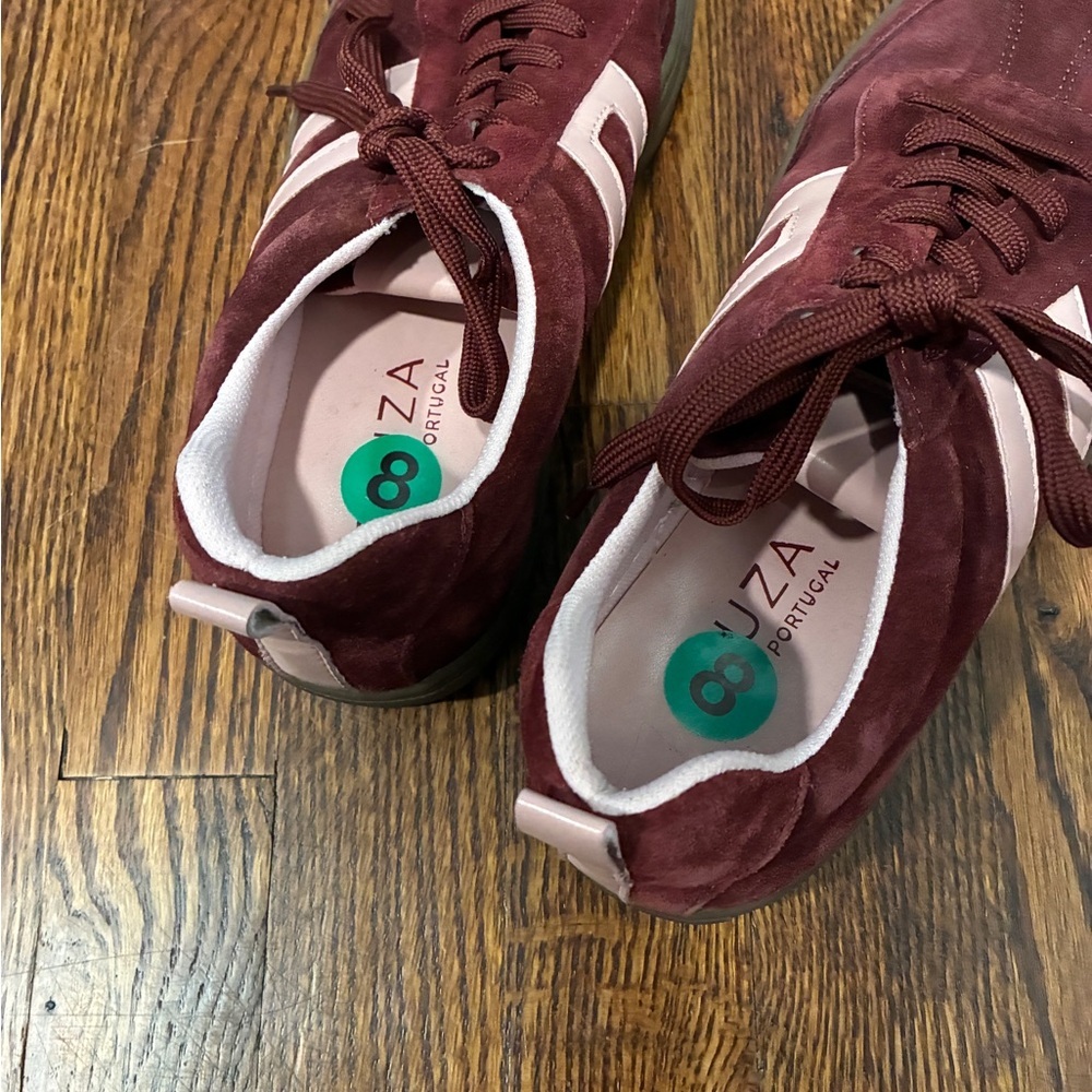 Marshalls Women's Brown and Pink Suede Sneakers - Picture 6 of 7